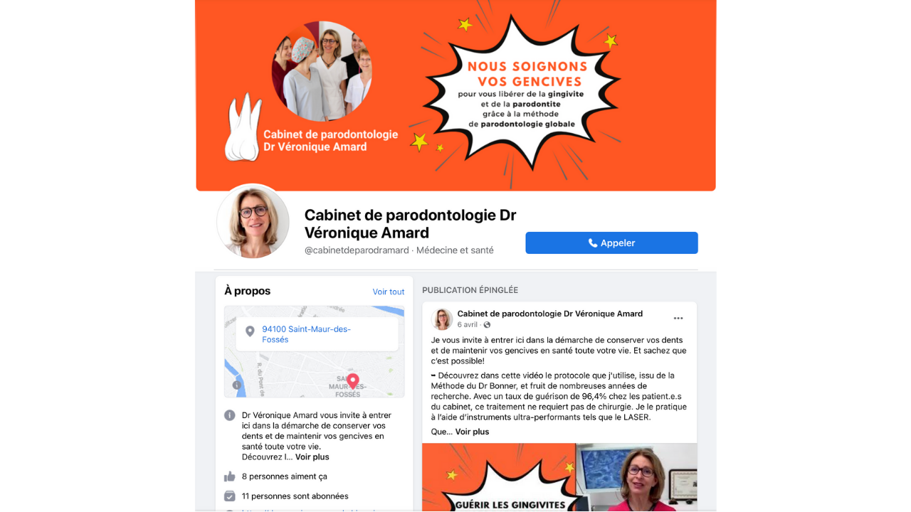 page Facebook Dr Véronique Amard